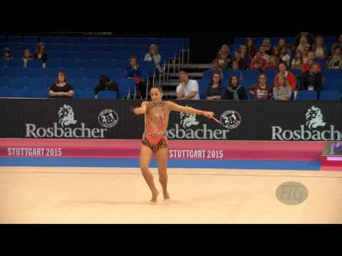 Nataly HAMRIKOVA (CZE) 2015 Rhythmic Worlds Stuttgart - Qualifications Clubs