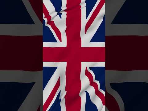 UK Flag 4K Vertical waving #UK #Flag4k #Animation