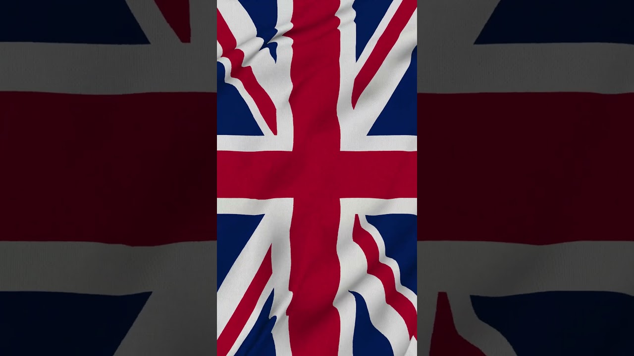 UK Flag 4K Vertical waving #UK #Flag4k #Animation