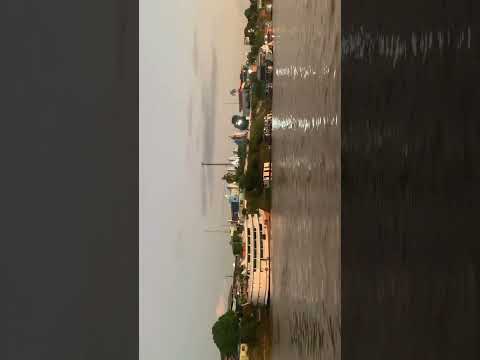 Orla da cidade de Borba/AM #amazonia #rio #fish #navegacao #sun #igreja #nature #boat #barco