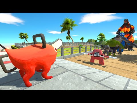 Pochita Oasis Death Run - Animal Revolt Battle Simulator