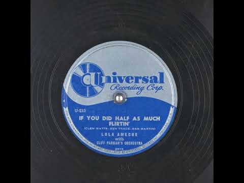 If You Did Half As Much Flirtin' (1950) - Lola Ameche (aka Lola Dee)