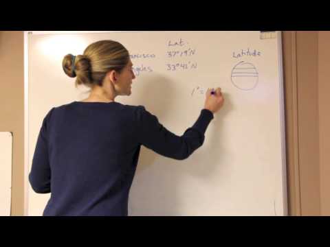 Calculating Distance (in degrees) with Latitude