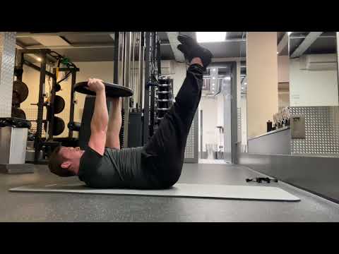 Plate Hold Leg Raise