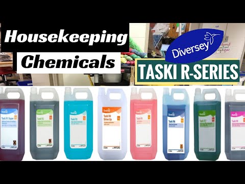Housekeeping Cleaning Agents - Taski R-Series Chemicals (R1 to R9) usage