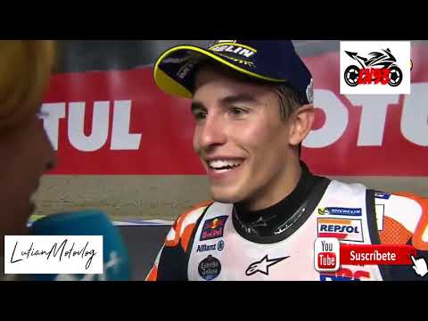Marc Marquez luego de ganar el campeonato mundial Moto GP Japon 2018