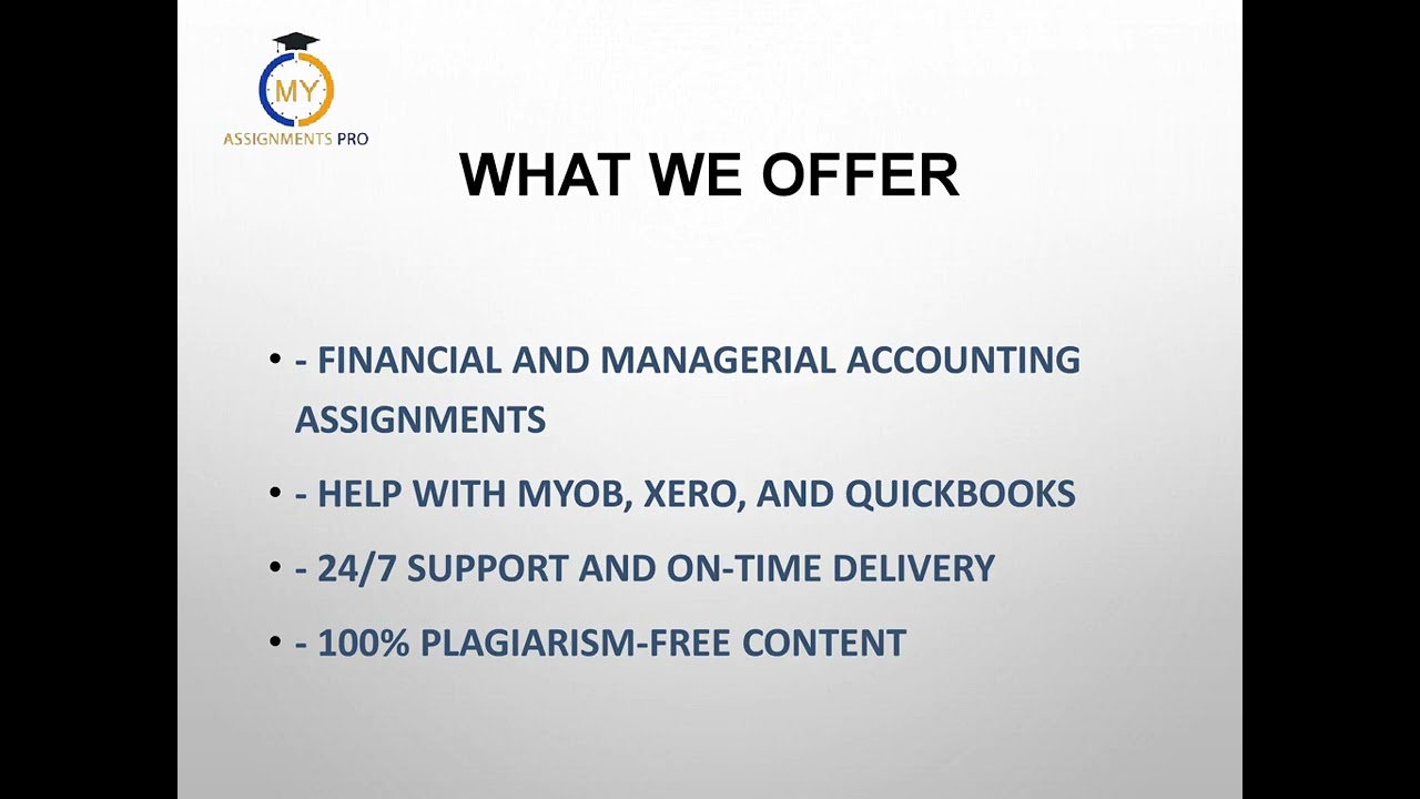 Guide to Know About Accounting Assignment Help