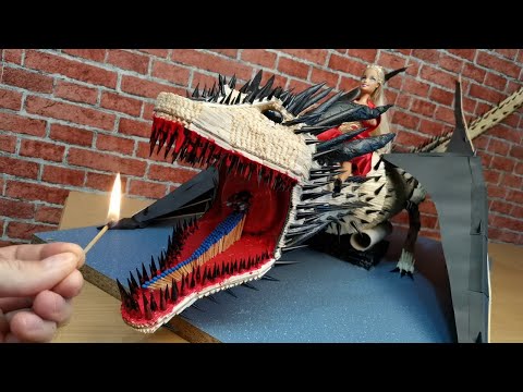 Fire Breathing Dragon with Matches Chain Reaction