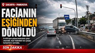 D 650'de Yürekleri Ağza Getiren Kaza Kamerada