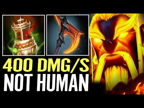 400 Damage per Sec - Not Human Build WTF 1st Item Spirit Vessel Ember Spirit Dota 2