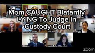 Mom CAUGHT Blatantly LYING To Judge In Custody Court #familycourtplaylist