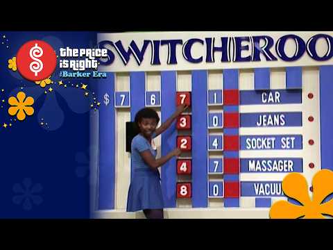 Cute Contestant Improves Her Switcheroo Odds While Playing for Cool Prizes - The Price Is Right 1984