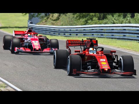 Ferrari F1 2019 vs Ferrari 2018 - Nordschleife