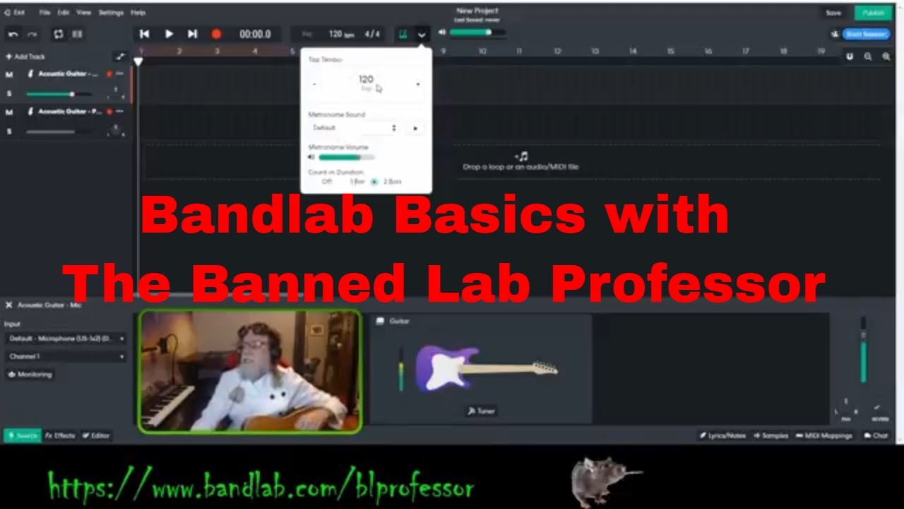 Bandlab Tutorial  Episode 1 - Working with the Bandlab Mix Editor