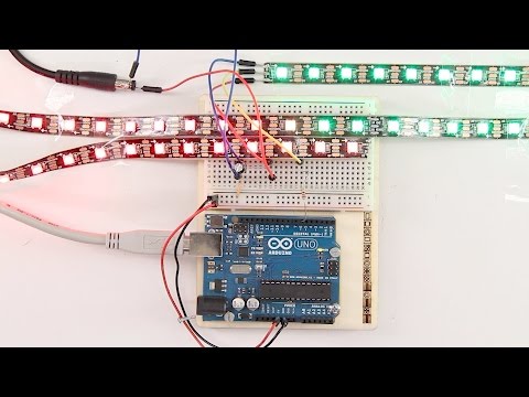 Arduino with WS2812B Neopixel RGB LED strip
