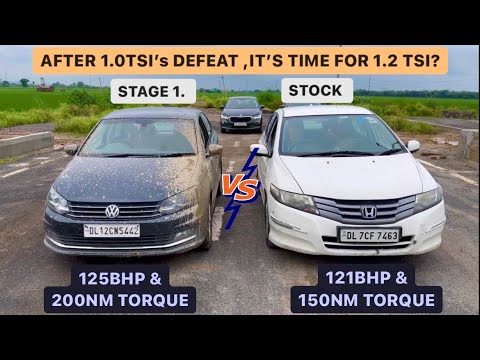 Volkswagen VENTO 1.2TSI Stage 1 VS CITY 1.5 V-TEC drag race! After 1.0TSI’s defeat ,time for 1.2TSI?
