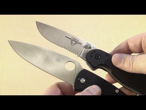Ontario Rat 1 vs. Spyderco Resilience vs. Fixed Blades Video