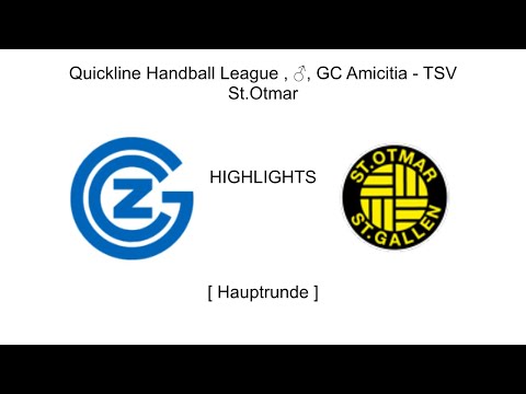 Highlights, Quckline Handball League, GC Amicitia - TSV St. Otmar St.Gallen