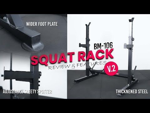 BODYMASTER SQUAT RACK BM 106 V.2 (REVIEW & FEATURE)