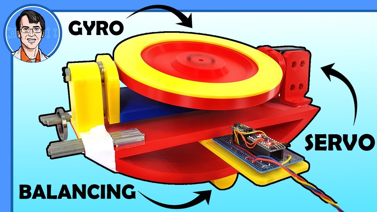 How this Active Gyroscope Balances