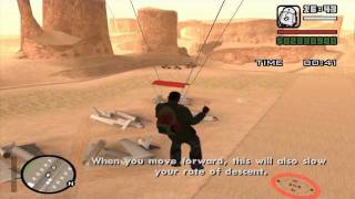 Grand Theft Auto: San Andreas - Pilot School - Test #10 - Parachute Onto Target
