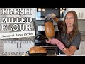 Fresh Milled Flour Sandwich Bread - Soft Honey Whole Wheat Bread Recipe - Autolyze Method