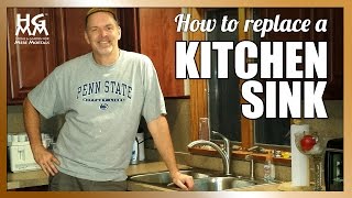 How to replace a kitchen sink. Simple DIY home improvement project.