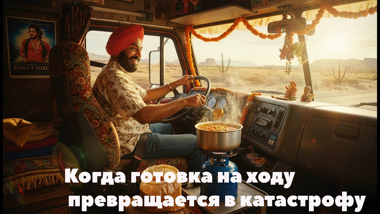 🔥 «Дальнобойщик отвлёкся на готовку — и погибли люди. Реальная история I-10»