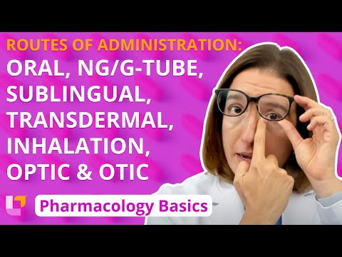 Routes of administration: Oral, NG/G-tube, Sublingual, Transdermal, Inhalation - Pharm | @LevelUpRN
