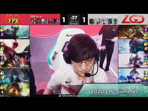 FPX (GimGoon Mordekaiser) VS LGD (Peanut Trundle) Game 3 Highlights  |  2020 LPL Summer W9D3 |
