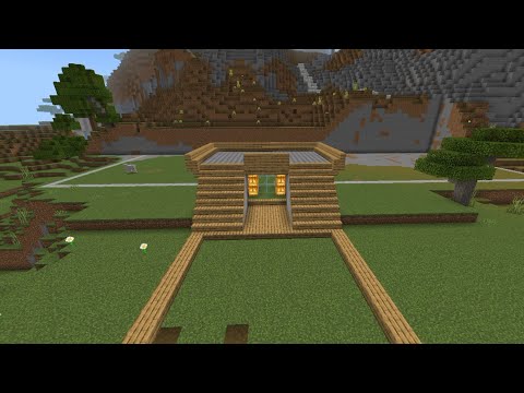 Ultimate Minecraft Wooden House Sensor Door!