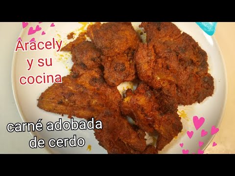 Carne adobada de cerdo.😋