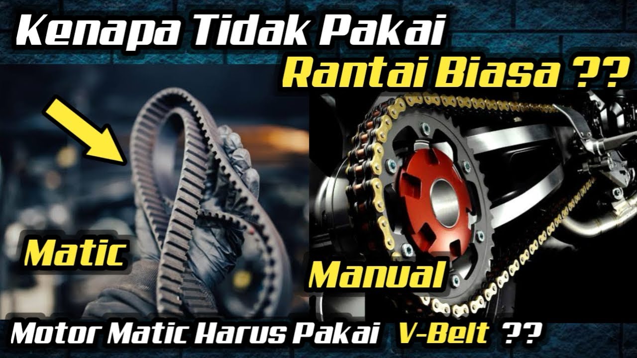 KENAPA HARUS BEDA ?? Alasan Motor Matic Pakai V-Belt Apakah Hanya Tampil Bedaa ??