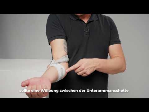 naosu.de | Masalo Manschette richtig anlegen - gegen Tennisarm, Golferarm (Epicondylitis)