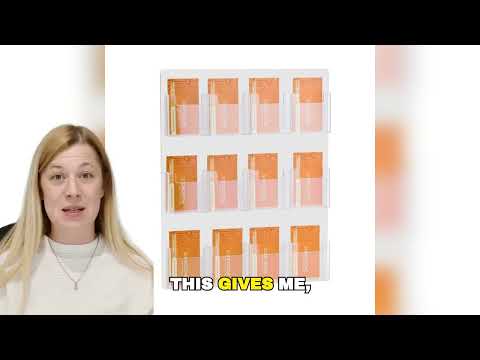 9 Pocket Wall Mount Business Card Holder