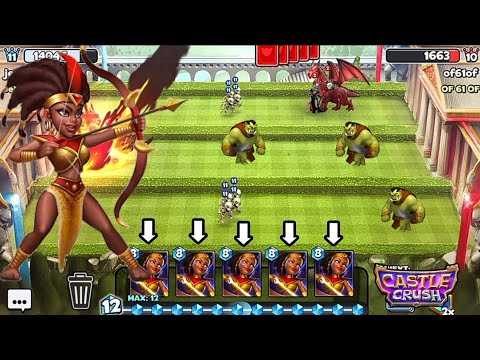 Wow 😮 Five Legendary Archer Queen Card's Winning Strategy! Castle Crush