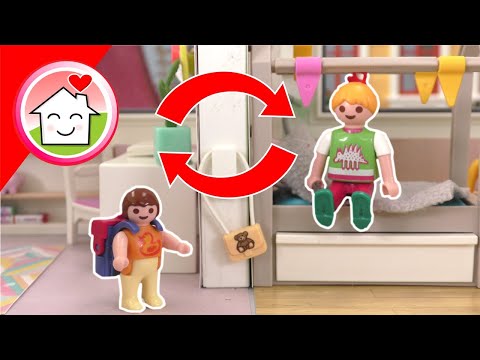 Playmobil Familie Hauser - Zimmertausch - Geschichte mit Anna und Lena