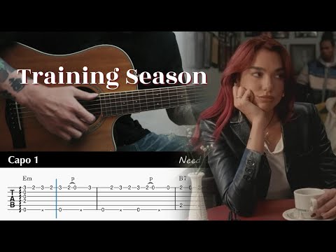 Training Season - Dua Lipa - Fingerstyle Guitar TAB Chords