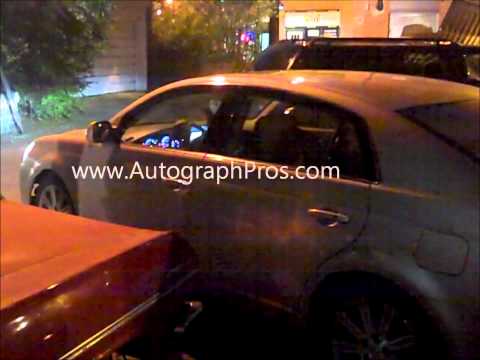 Chuck Berry Pulling Into Concert Signing Autographs for Autograph Pros