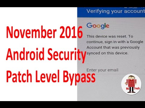 Bypass/Remove (FRP) Samsung Galaxy with Anroid 6.0.1-November 2016 Security Patch level