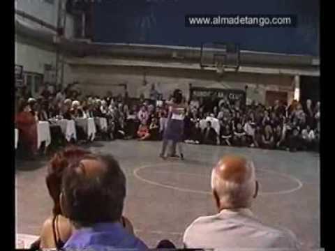 Javier Rodriguez  and  Geraldine Rojas  are  dancing  to  the  milonga  "  La Espuela  "