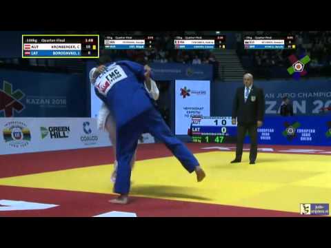 Judo 2016 European Championships Kazan: Kronberger (AUT) - Borodavko (LAT) [-100kg] QF