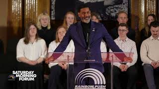 Rev. Dr. Otis Moss, III at the Rainbow PUSH Saturday Morning Forum as we honored Dr. King’s legacy