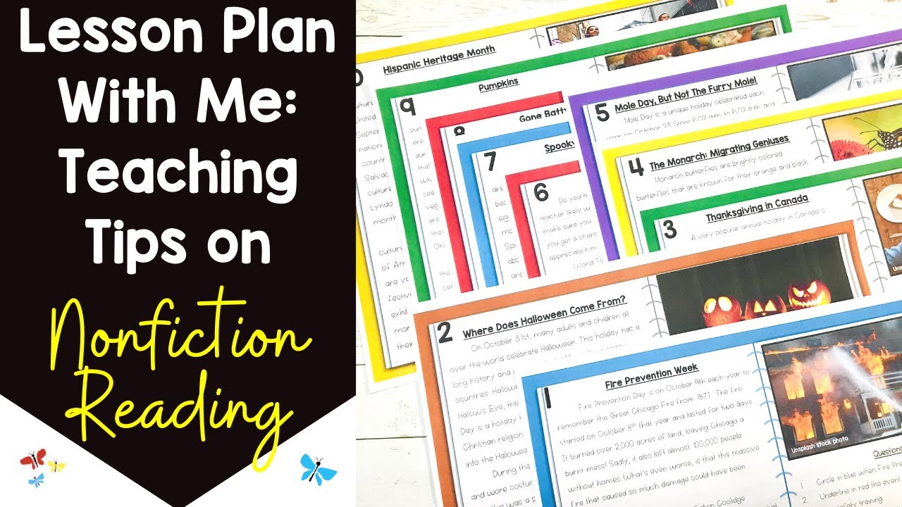 Lesson Plan with Me: How to Teach Nonfiction Reading to Kids
