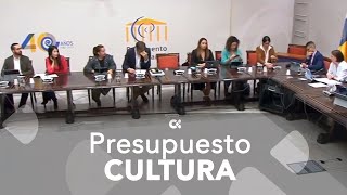 Reajuste en el presupuesto a Cultura