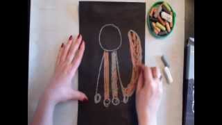 Урок техники рисования мелками для детей от 4 лет - Видео онлайн