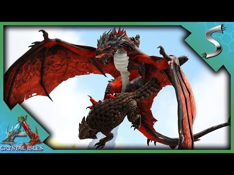 FINISHING THE OUTPOST AND TAMING A THORNY DRAGON! - Ark: Crystal Isles [DLC E6]