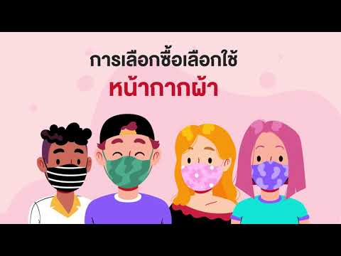 ใส่ใจป้องกันเพื่อความปลอดภัย หน้ากากผ้าและเจลแอลกอฮอล์ล้างมือ