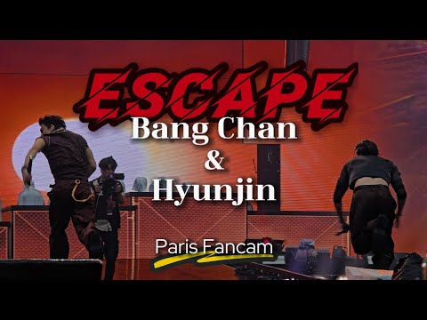 Stray Kids - Escape Bang Chan & Hyunjin Live Perfomance in Paris 2025 DominATE World Tour Fancam