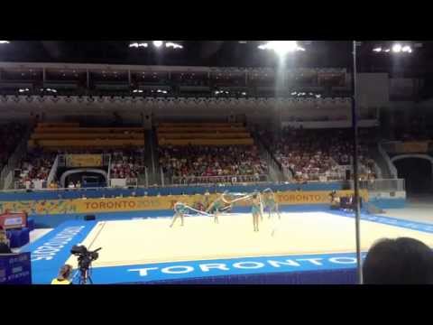 Jul 19, 2015 PanAm 2015 Rhythmic Gymnastics - Group Ribbon - USA?